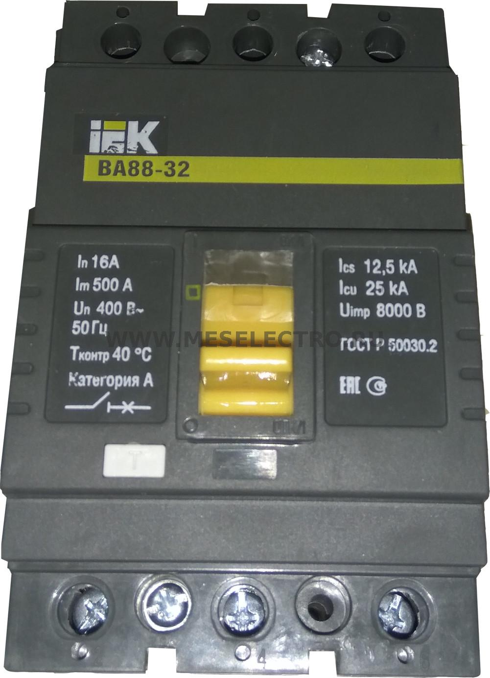 ВА88-32 16А Автоматический выключатель в литом корпусе